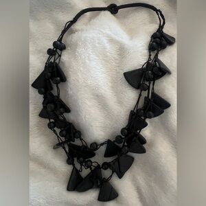 Elegant Black Beaded Necklace-Layered and Really Unique! 🤎🔶🔺